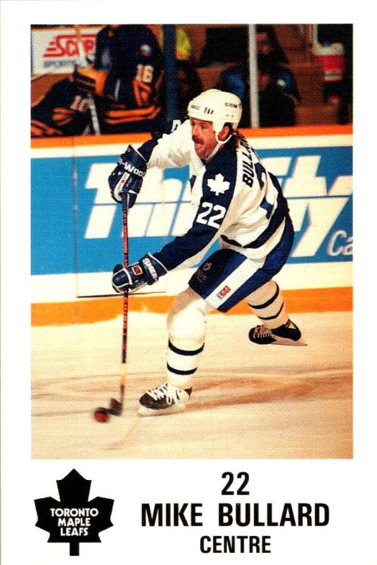 1990 Toronto Maple Leafs York Police Promo #22 Mike Bullard  V54362 Image 1