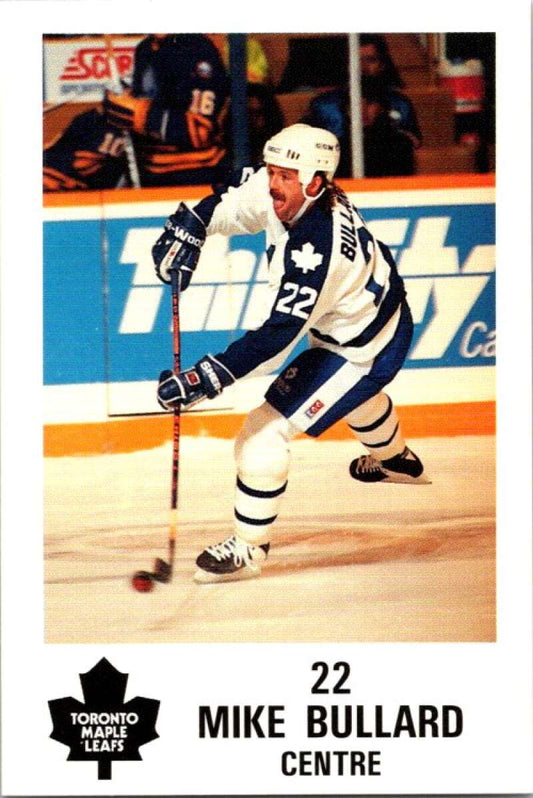 1990 Toronto Maple Leafs York Police Promo #22 Mike Bullard  V54363 Image 1