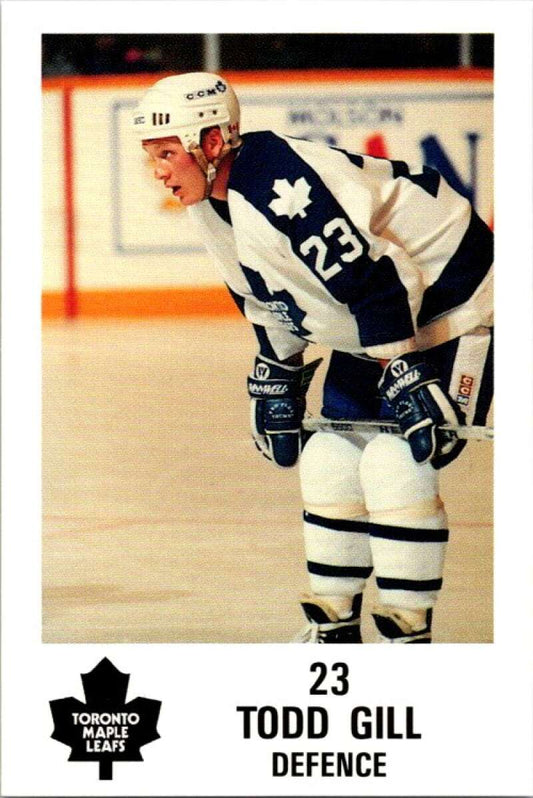 1990 Toronto Maple Leafs York Police Promo #23 Todd Gill  V54366 Image 1
