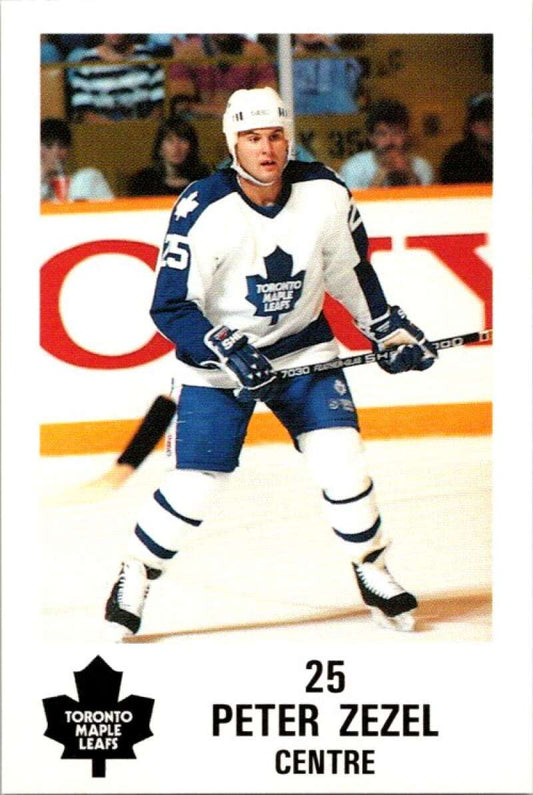 1990 Toronto Maple Leafs York Police Promo #25 Peter Zezel  V54369 Image 1