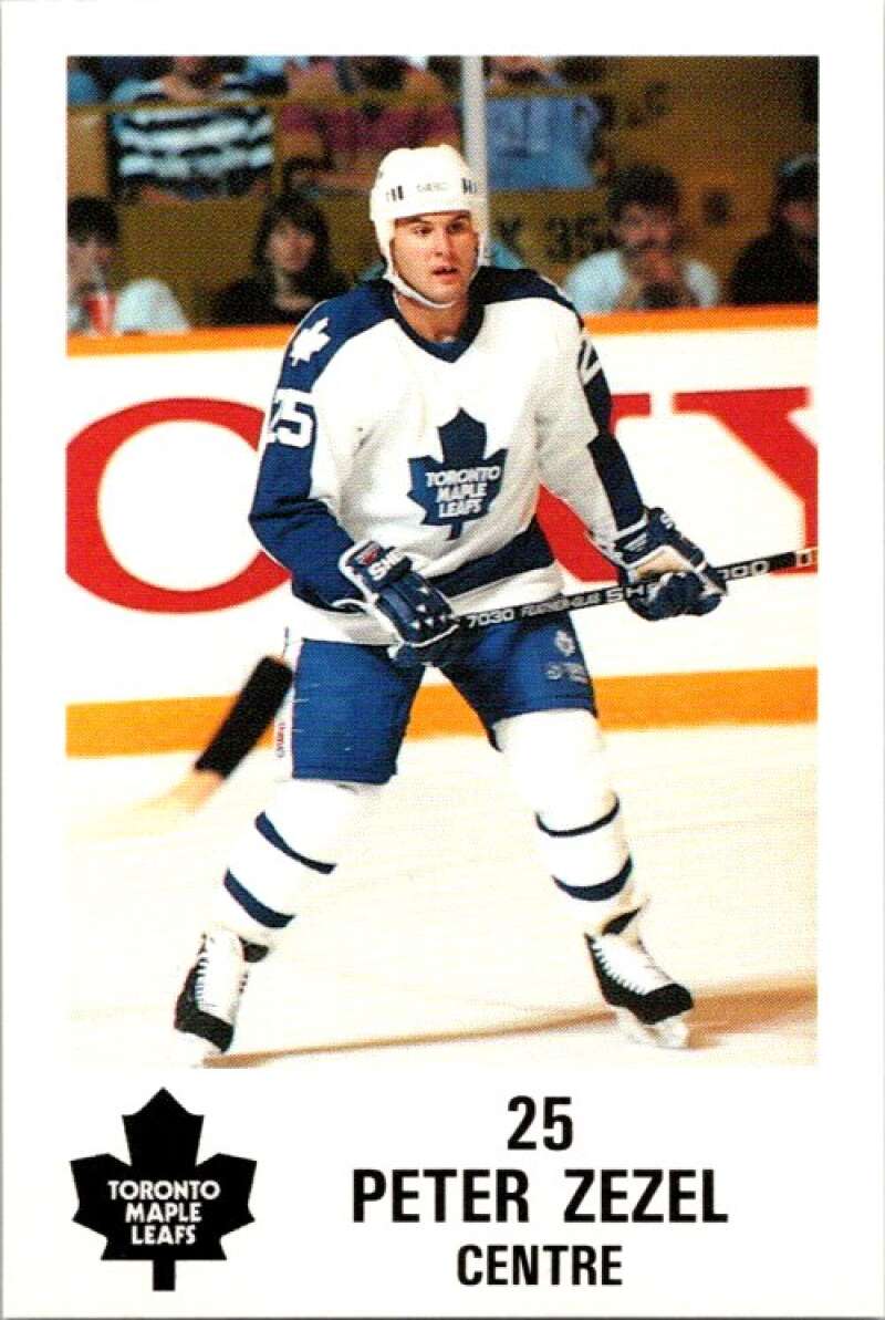 1990 Toronto Maple Leafs York Police Promo #25 Peter Zezel V54369 Image 1