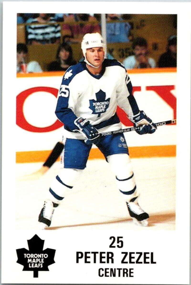 1990 Toronto Maple Leafs York Police Promo #25 Peter Zezel V54370 Image 1