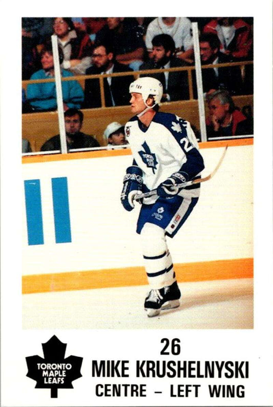 1990 Toronto Maple Leafs York Police Promo #26 Mike Krushelnyski  V54371 Image 1