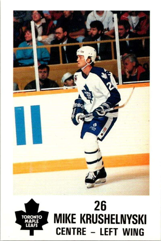 1990 Toronto Maple Leafs York Police Promo #26 Mike Krushelnyski  V54372 Image 1