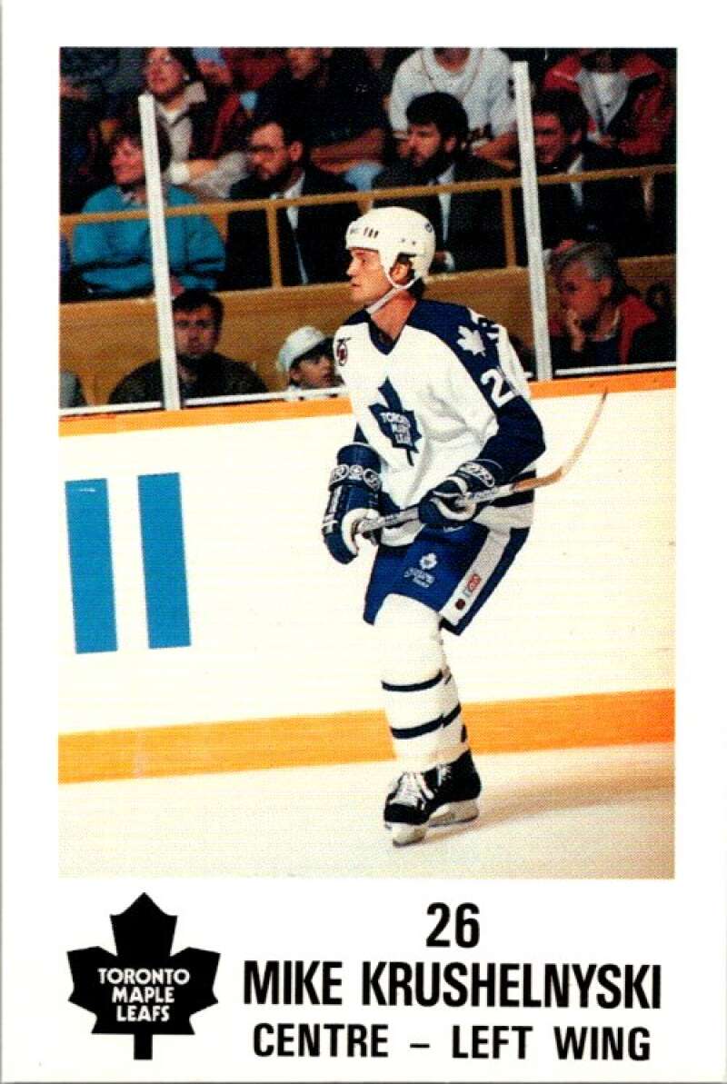 1990 Toronto Maple Leafs York Police Promo #26 Mike Krushelnyski V54372 Image 1