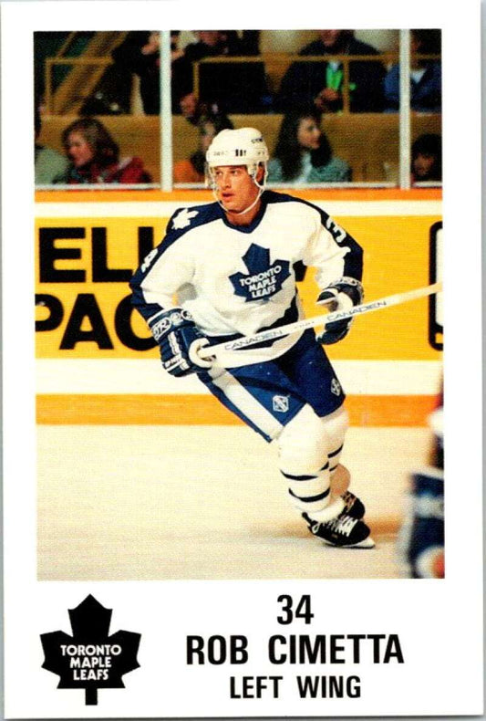 1990 Toronto Maple Leafs York Police Promo #34 Rob Cimetta  V54379 Image 1