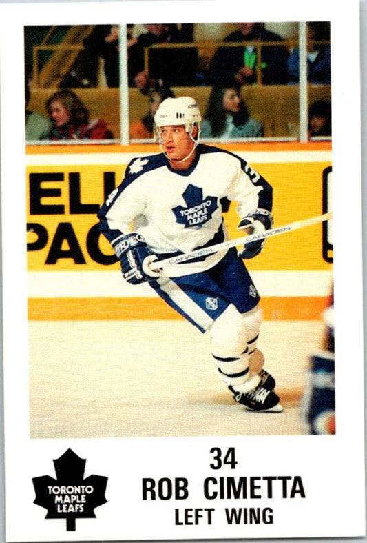 1990 Toronto Maple Leafs York Police Promo #34 Rob Cimetta  V54380 Image 1