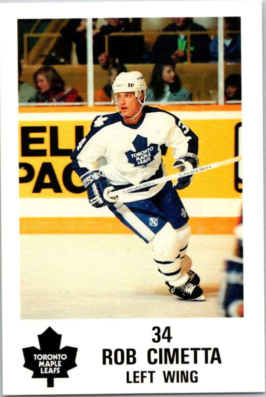 1990 Toronto Maple Leafs York Police Promo #34 Rob Cimetta  V54381 Image 1