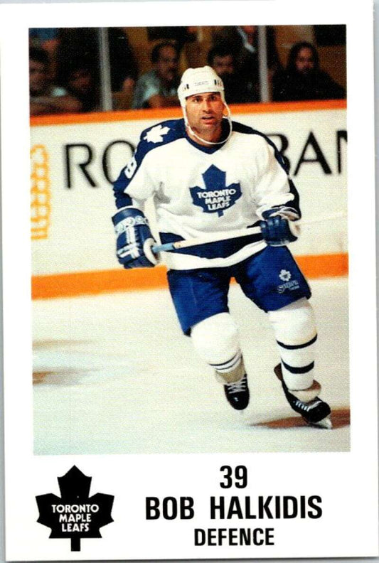 1990 Toronto Maple Leafs York Police Promo #39 Bob Halkidis  V54384 Image 1