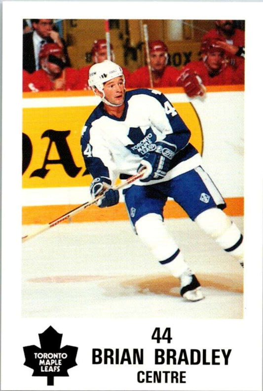 1990 Toronto Maple Leafs York Police Promo #44 Brian Bradley  V54385 Image 1