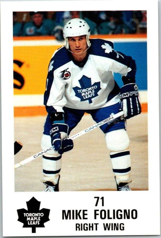 1990 Toronto Maple Leafs York Police Promo #71 Mike Foligno  V54386 Image 1