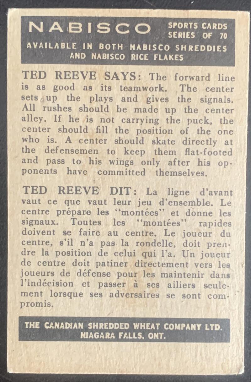 1955 Nabisco Sports Cards #69 Teamwork V54396 Image 2