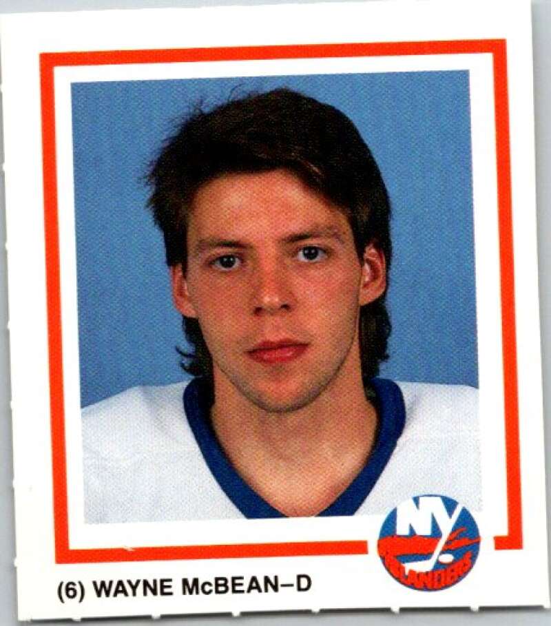 1990-91 New York Islanders Marine Midland Bank #6 Wayne McBean V54401 Image 1