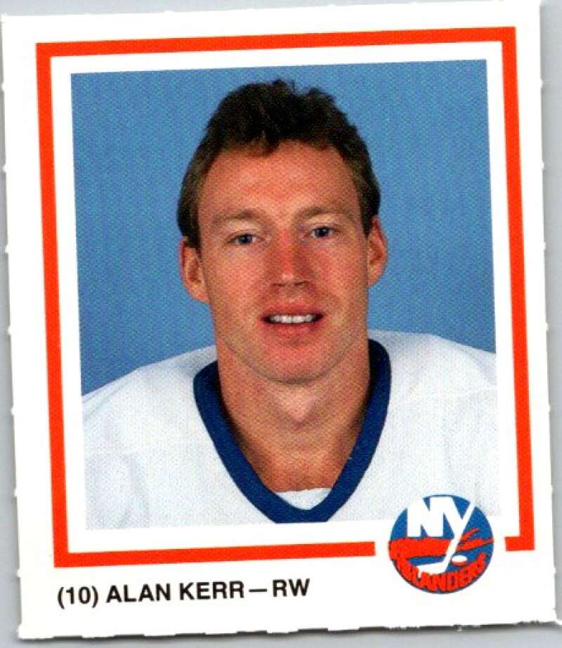 1990-91 New York Islanders Marine Midland Bank #10 Alan Kerr V54403 Image 1