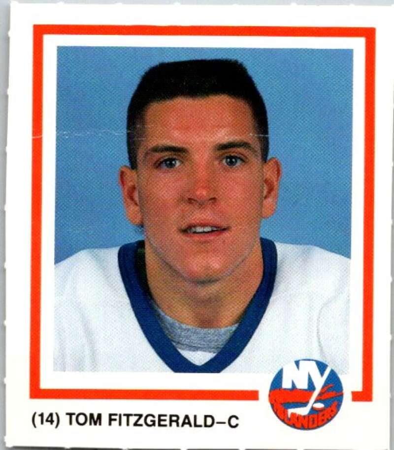 1990-91 New York Islanders Marine Midland Bank #14 Tom Fitzgerald V54404 Image 1
