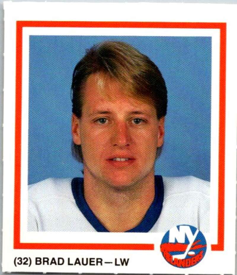 1990-91 New York Islanders Marine Midland Bank #32 Brad Lauer V54410 Image 1
