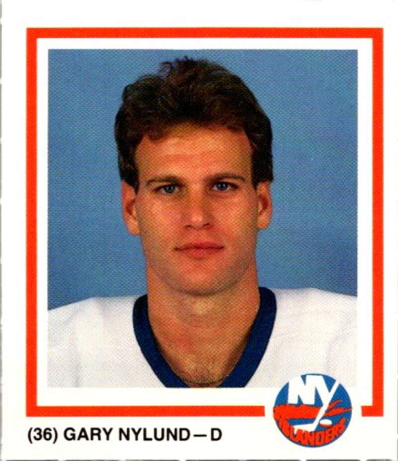1990-91 New York Islanders Marine Midland Bank #36 Gary Nylund V54412 Image 1