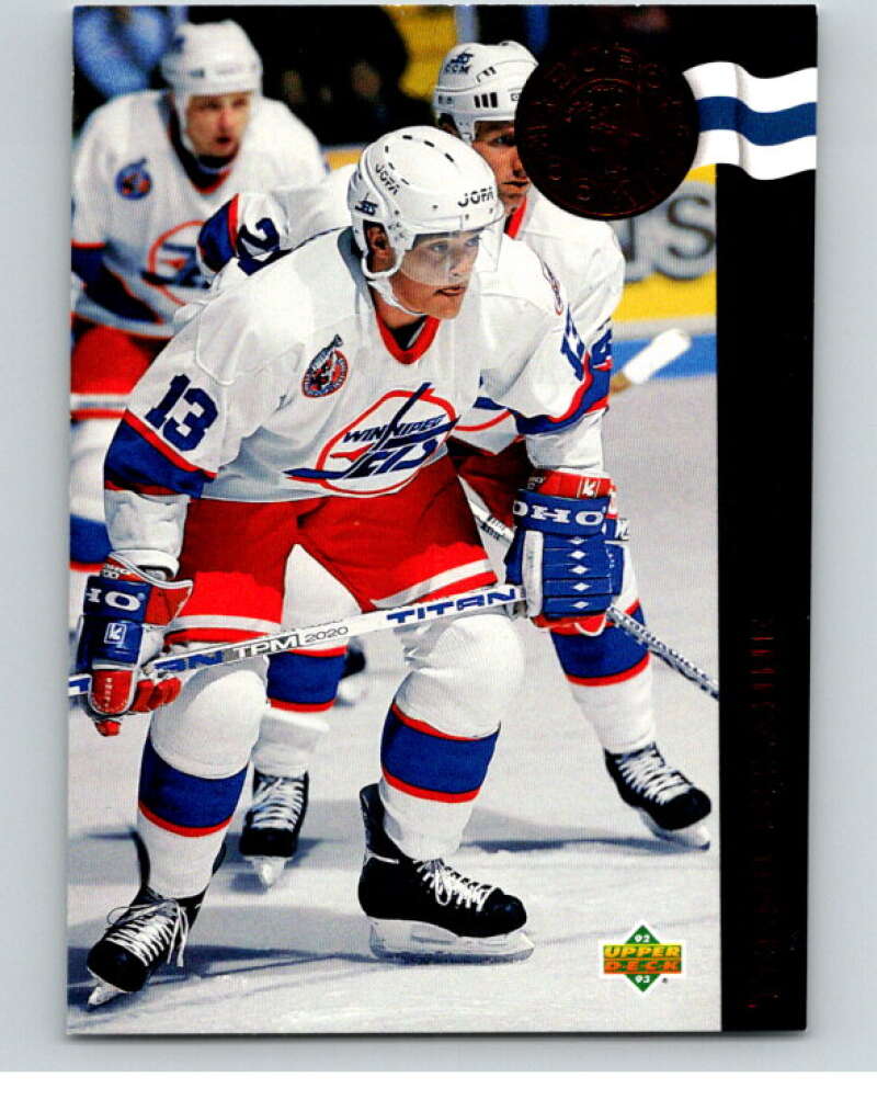 1992-93 Upper Deck Euro-Rookies #ER6 Teemu Selanne Winnipeg Jets V54440 Image 1