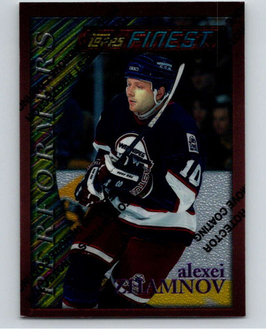 1995-96 Topps Finest #78 Alexei Zhamnov  Winnipeg Jets  V54549 Image 1
