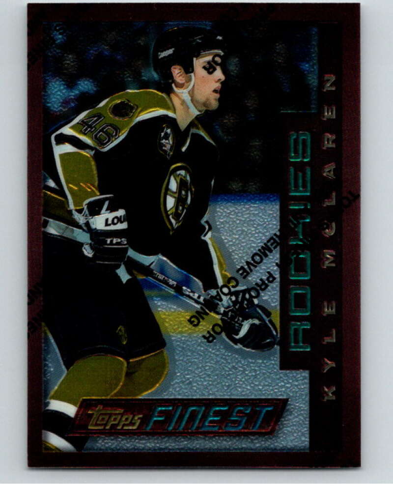 1995-96 Topps Finest #111 Kyle McLaren RC Rookie Boston Bruins V54552 Image 1