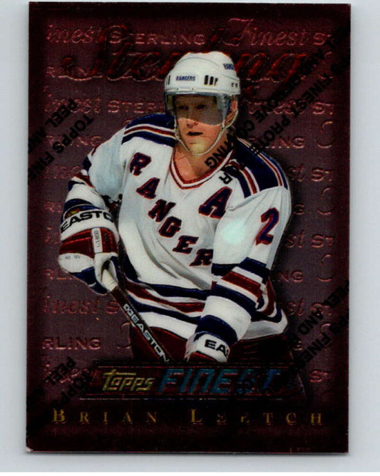 1995-96 Topps Finest #115 Brian Leetch  New York Rangers  V54553 Image 1