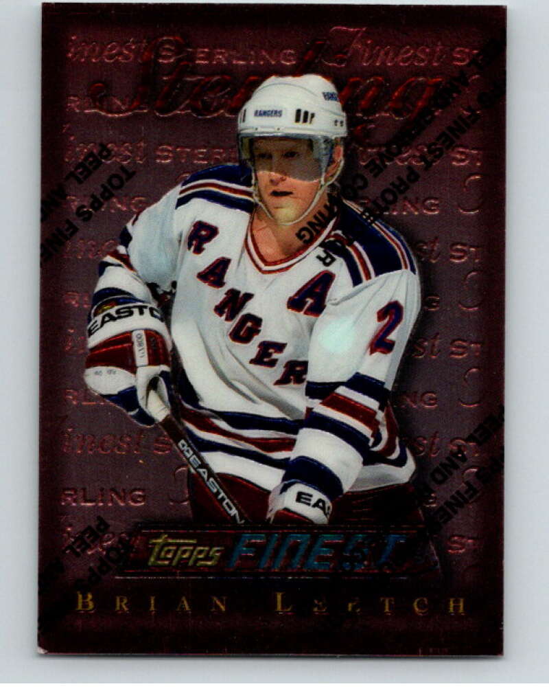 1995-96 Topps Finest #115 Brian Leetch New York Rangers V54553 Image 1