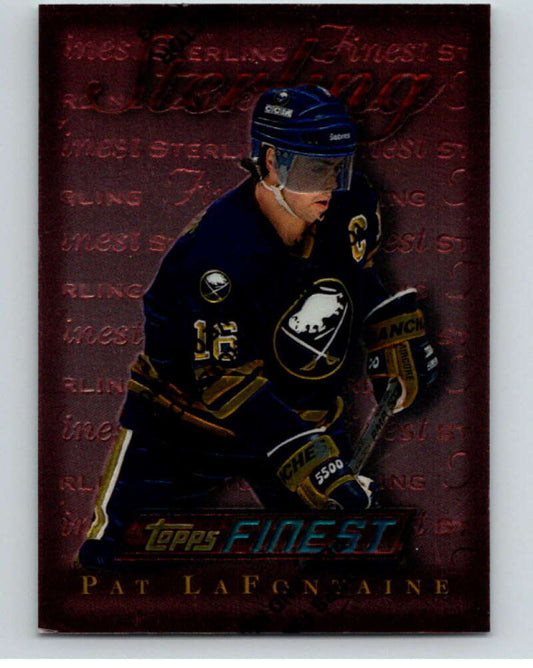1995-96 Topps Finest #130 Pat LaFontaine  Buffalo Sabres  V54557 Image 1