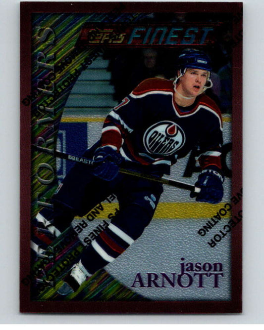 1995-96 Topps Finest #139 Jason Arnott  Edmonton Oilers  V54559 Image 1