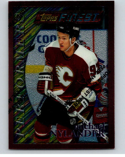 1995-96 Topps Finest #172 Michael Nylander  Calgary Flames  V54562 Image 1
