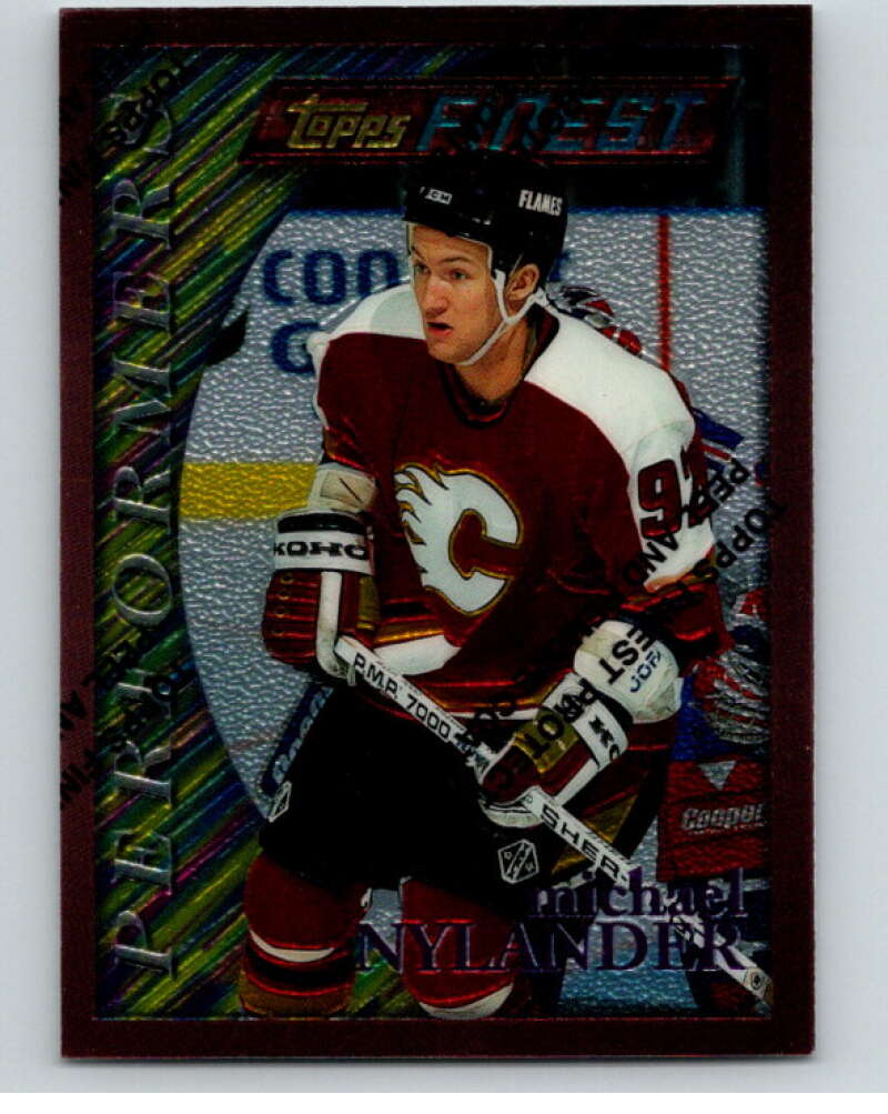1995-96 Topps Finest #172 Michael Nylander Calgary Flames V54562 Image 1