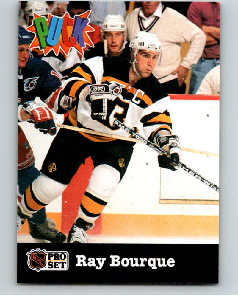 1991-92 Pro Set Puck Candy #1 Ray Bourque Boston Bruins V54584 Image 1