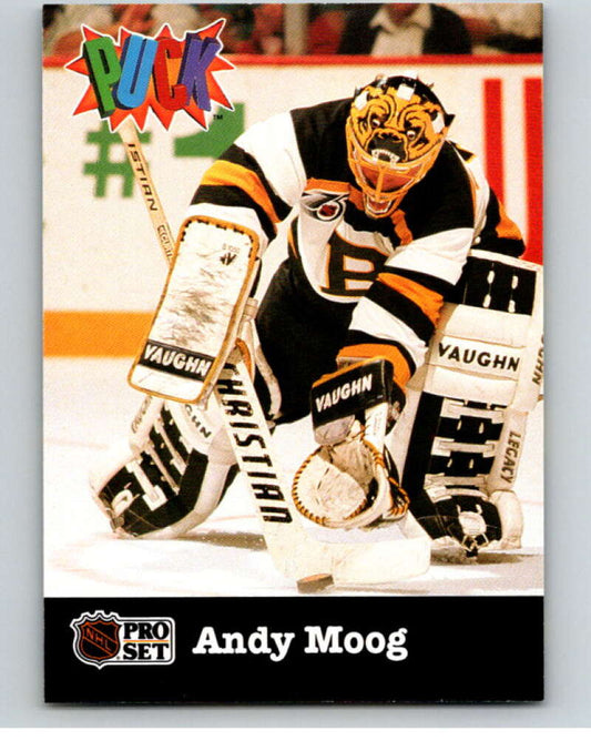 1991-92 Pro Set Puck Candy #2 Andy Moog  Boston Bruins  V54588 Image 1