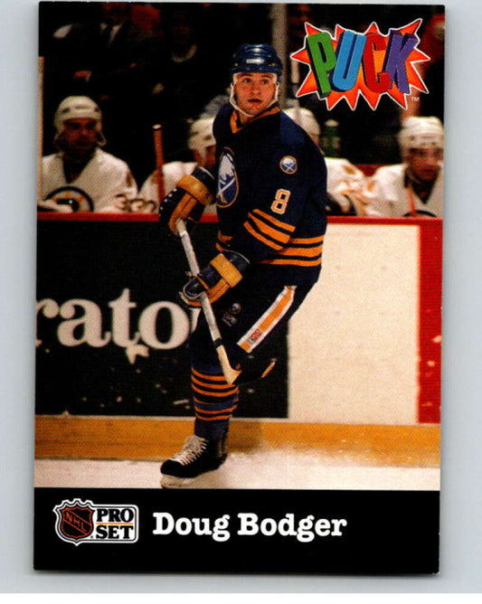 1991-92 Pro Set Puck Candy #3 Doug Bodger  Buffalo Sabres  V54593 Image 1