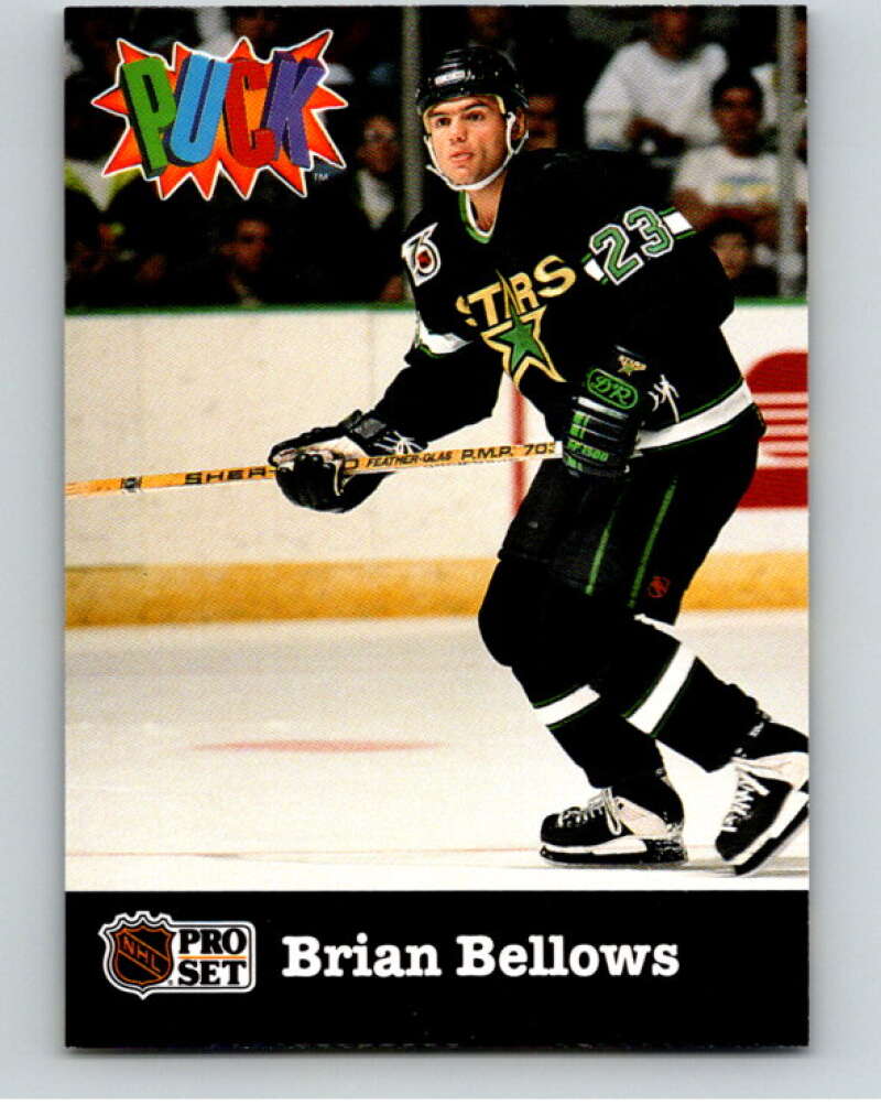 1991-92 Pro Set Puck Candy #13 Brian Bellows Minnesota North Stars V54612 Image 1