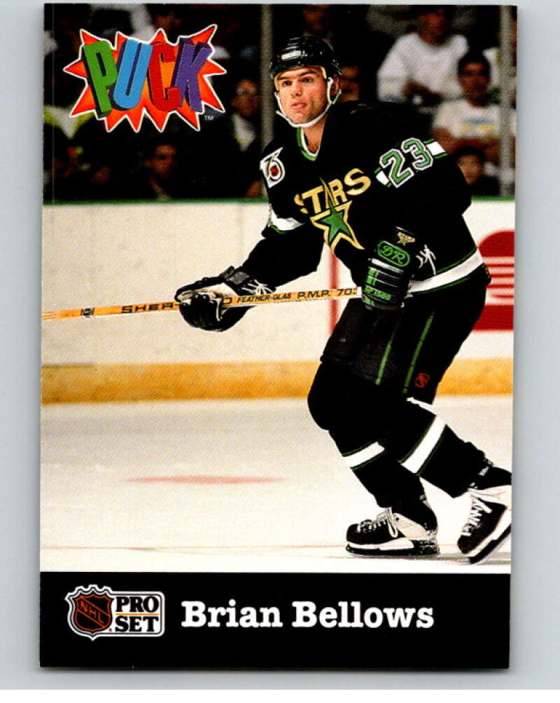 1991-92 Pro Set Puck Candy #13 Brian Bellows Minnesota North Stars V54615 Image 1