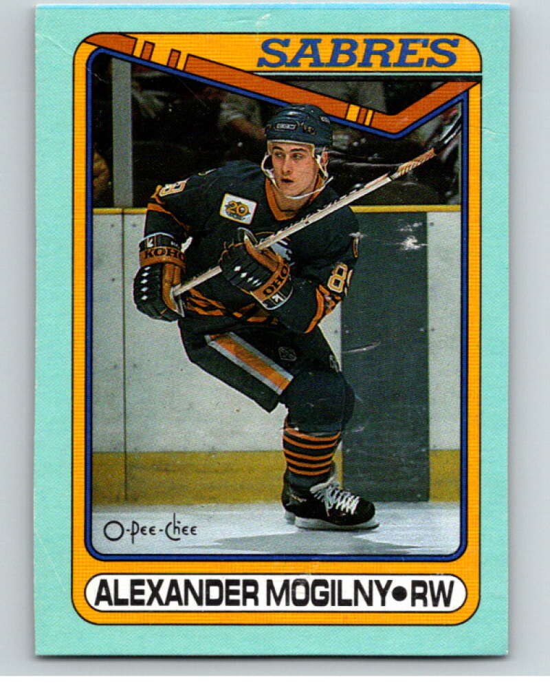 1990-91 O-Pee-Chee Box Bottoms #A Alexander Mogilny V54673 Image 1