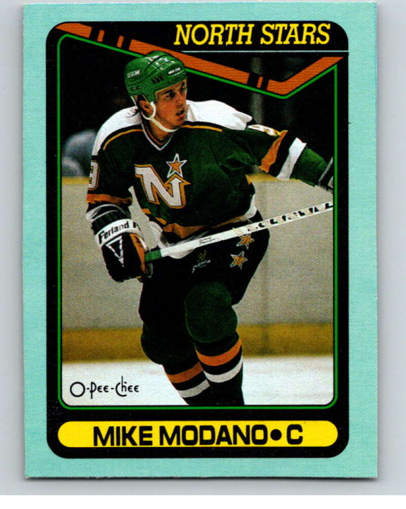 1990-91 O-Pee-Chee Box Bottoms #F Mike Modano V54682 Image 1