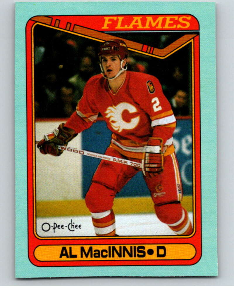 1990-91 O-Pee-Chee Box Bottoms #H Al MacInnis V54683 Image 1