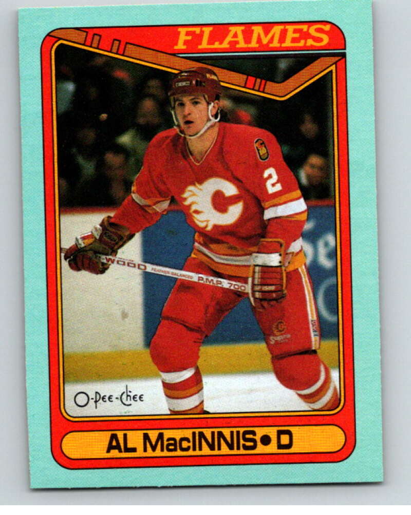 1990-91 O-Pee-Chee Box Bottoms #H Al MacInnis V54684 Image 1