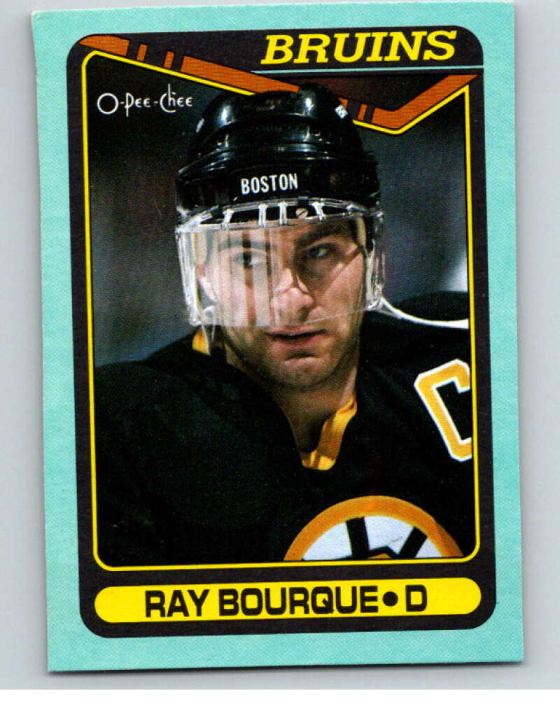 1990-91 O-Pee-Chee Box Bottoms #I Ray Bourque V54686 Image 1