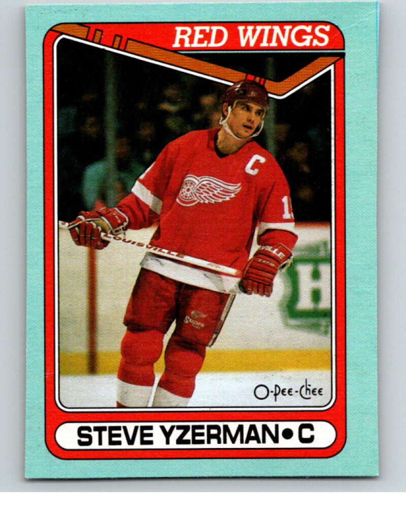 1990-91 O-Pee-Chee Box Bottoms #J Steve Yzerman V54687 Image 1