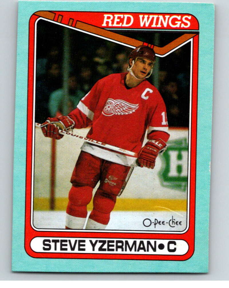 1990-91 O-Pee-Chee Box Bottoms #J Steve Yzerman V54688 Image 1
