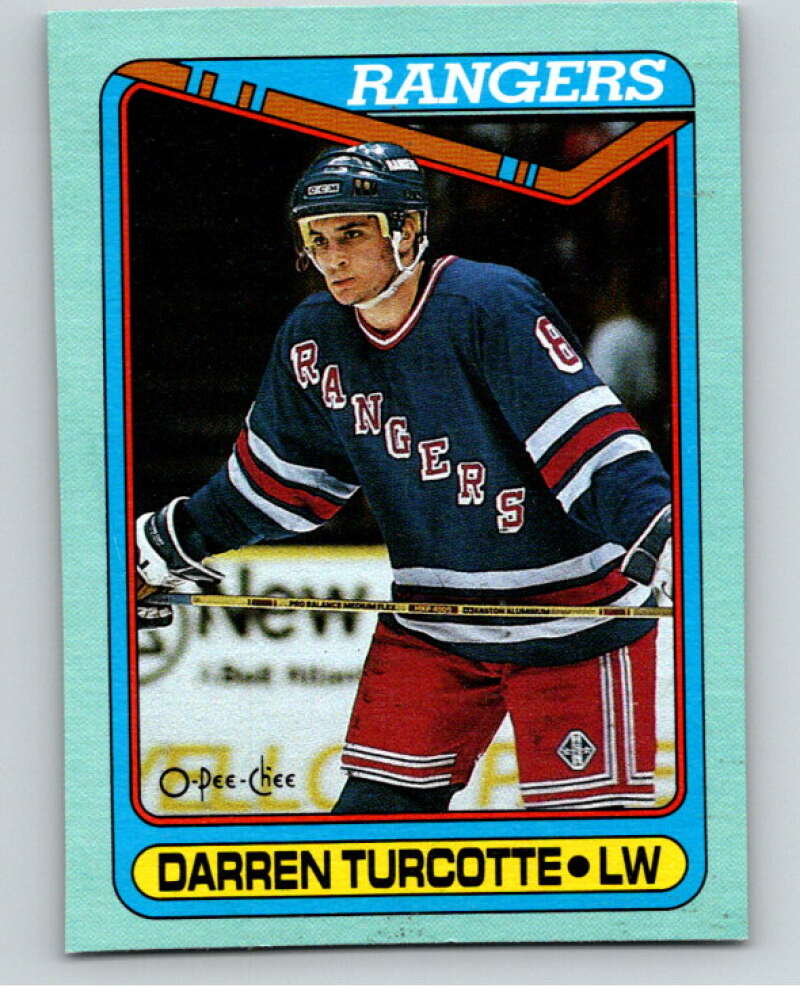 1990-91 O-Pee-Chee Box Bottoms #K Darren Turcotte V54689 Image 1