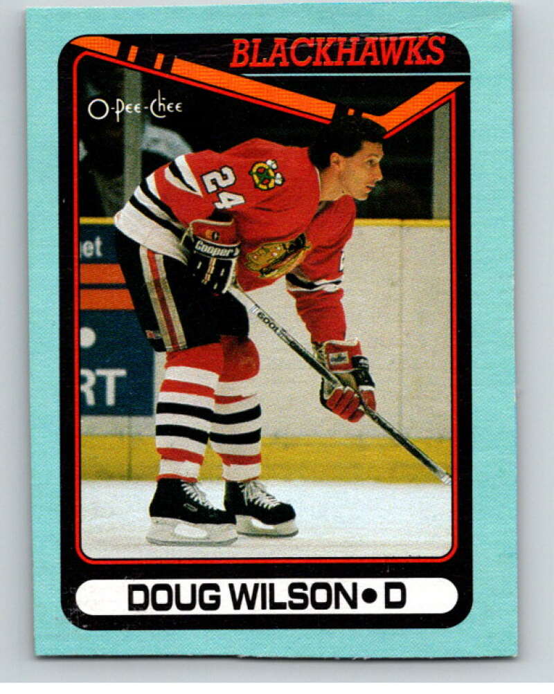 1990-91 O-Pee-Chee Box Bottoms #N Doug Wilson V54696 Image 1