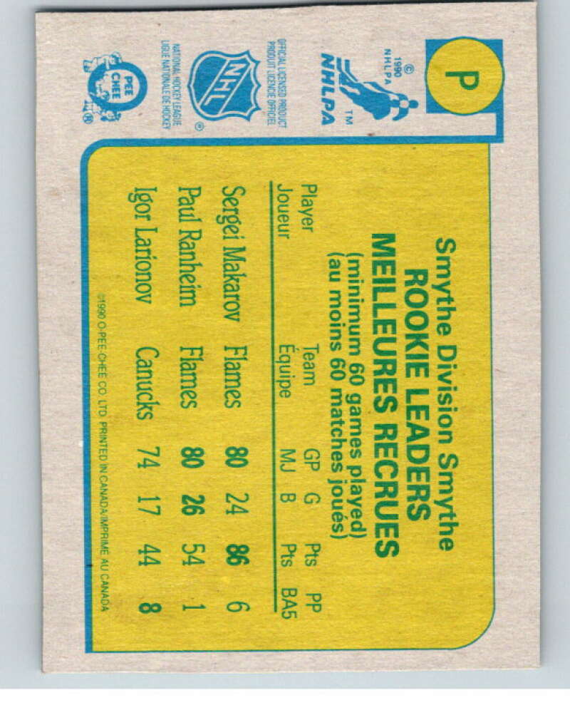 1990-91 O-Pee-Chee Box Bottoms #P Sergei Makarov V54698 Image 2