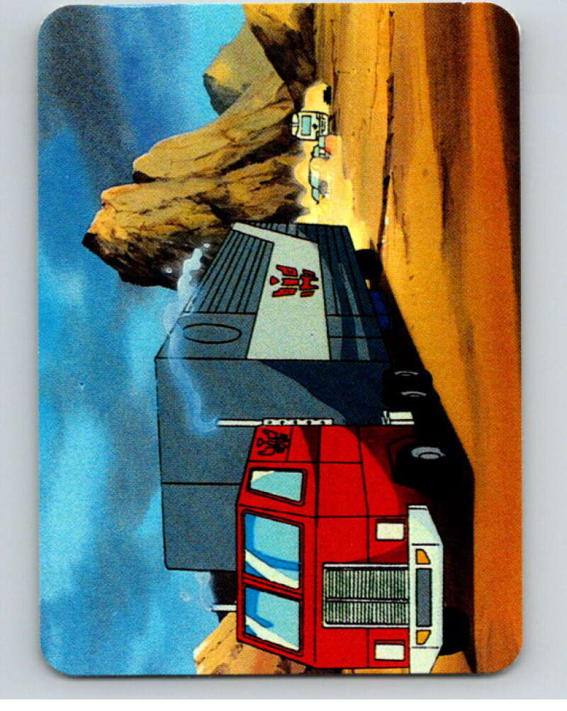 1985 Hasbro Transformers #74 Optimus Prime Rolls into Battle V54751 Image 1