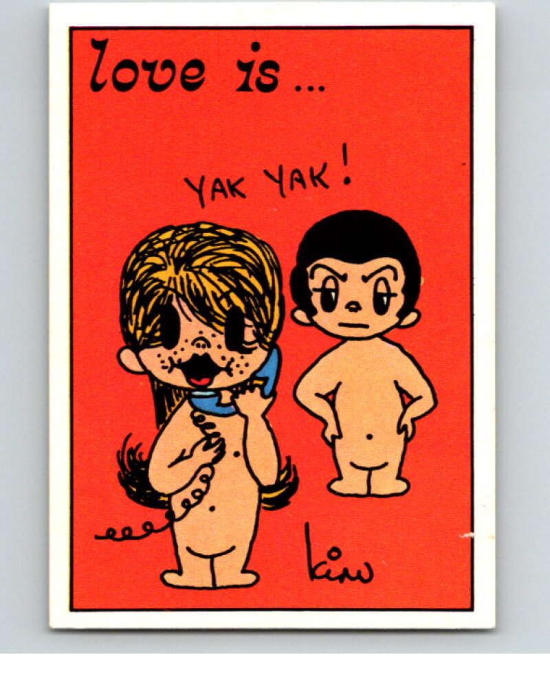 1977 Italy Panini Love Is... Albulm Sticker #69 - V54816 Image 1