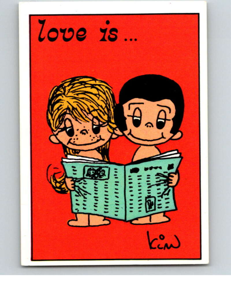 1977 Italy Panini Love Is... Albulm Sticker #92 - V54827 Image 1