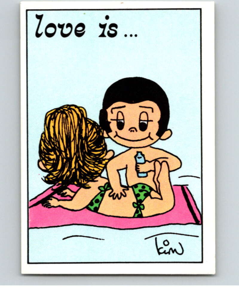 1977 Italy Panini Love Is... Albulm Sticker #161 - V54869 Image 1