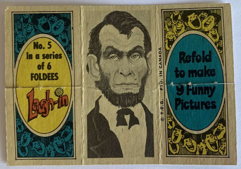 1968 Topps Laugh-in Foldees #76 Lincoln, Martin, Rowan V54943 Image 1